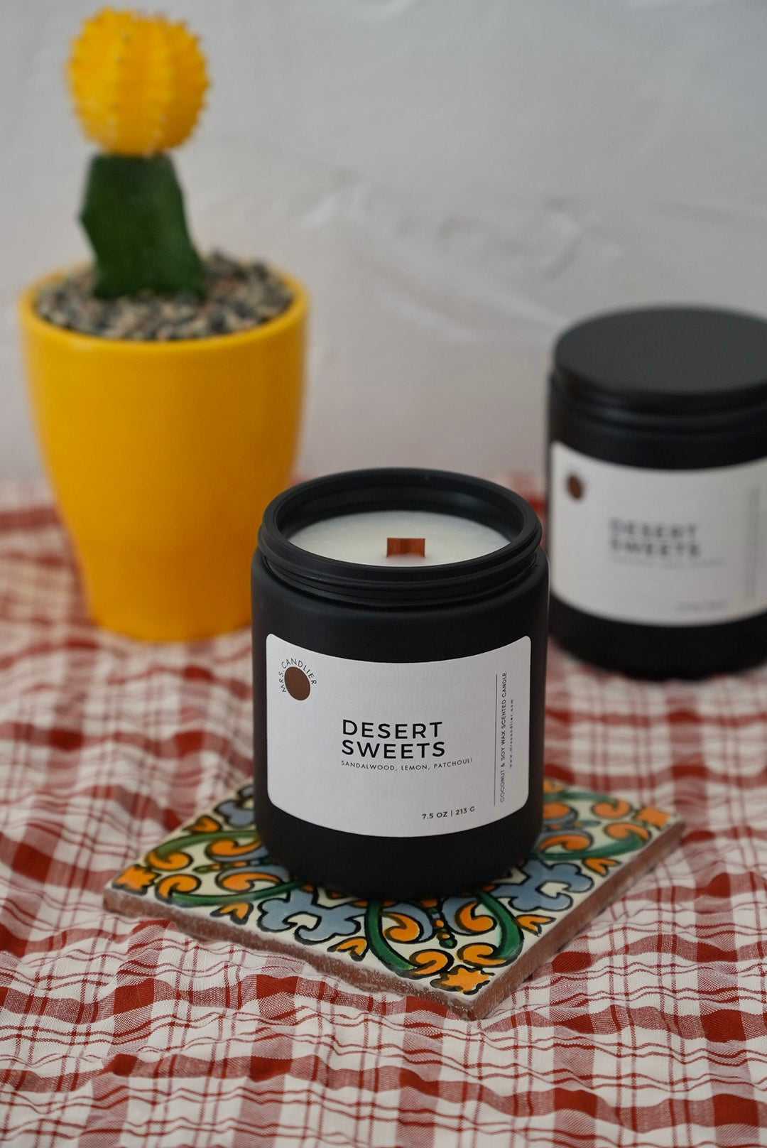Wooden Wick Candle | Coconut & Soy wax | 7.5 oz