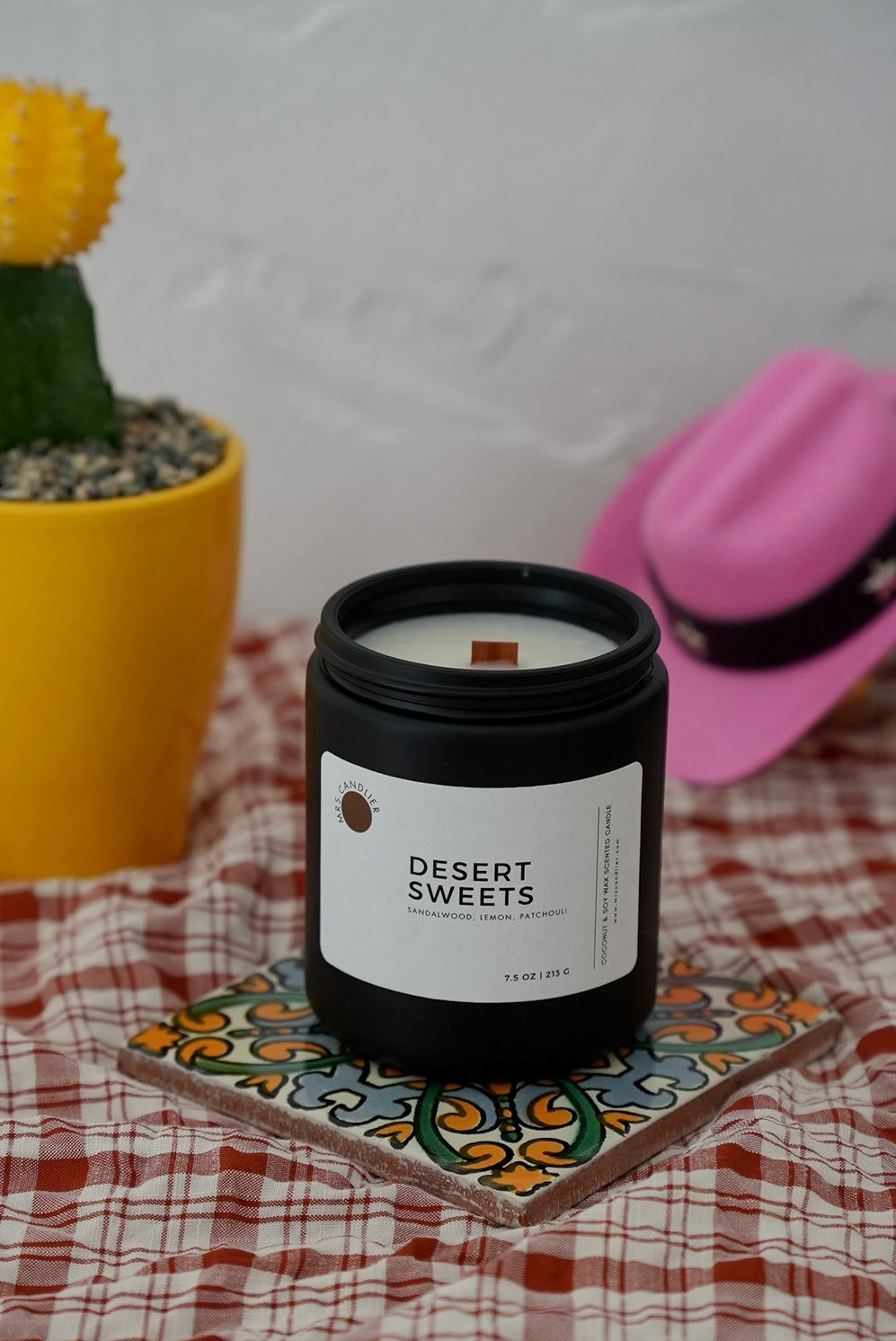 Wooden Wick Candle | Coconut & Soy wax | 7.5 oz