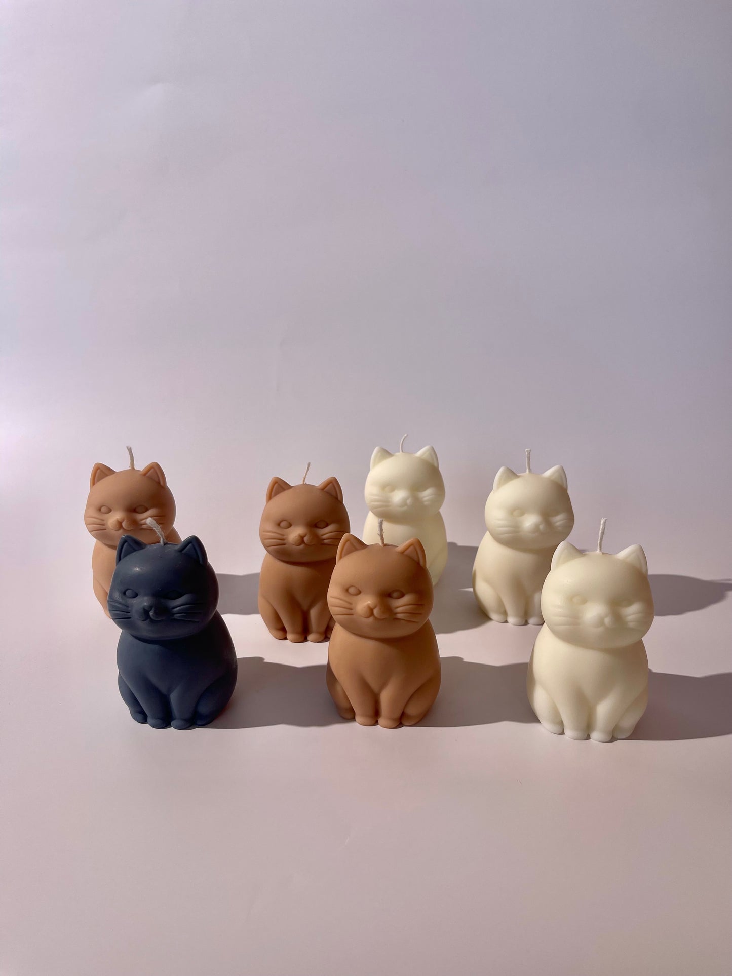 All Natural Soy Pillar Wax Cat Decorative Candle