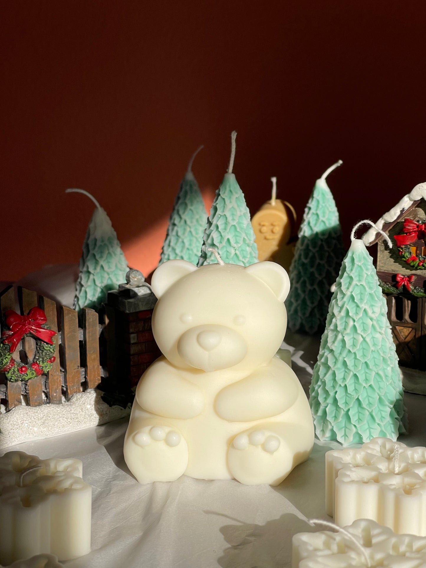 Cute Fluffy Bear Soy Wax Candle