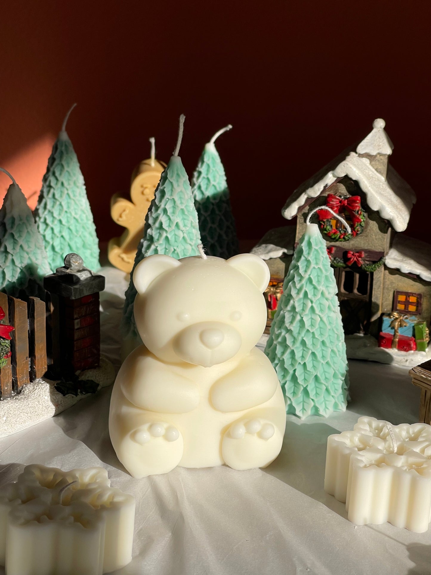 Cute Fluffy Bear Soy Wax Candle
