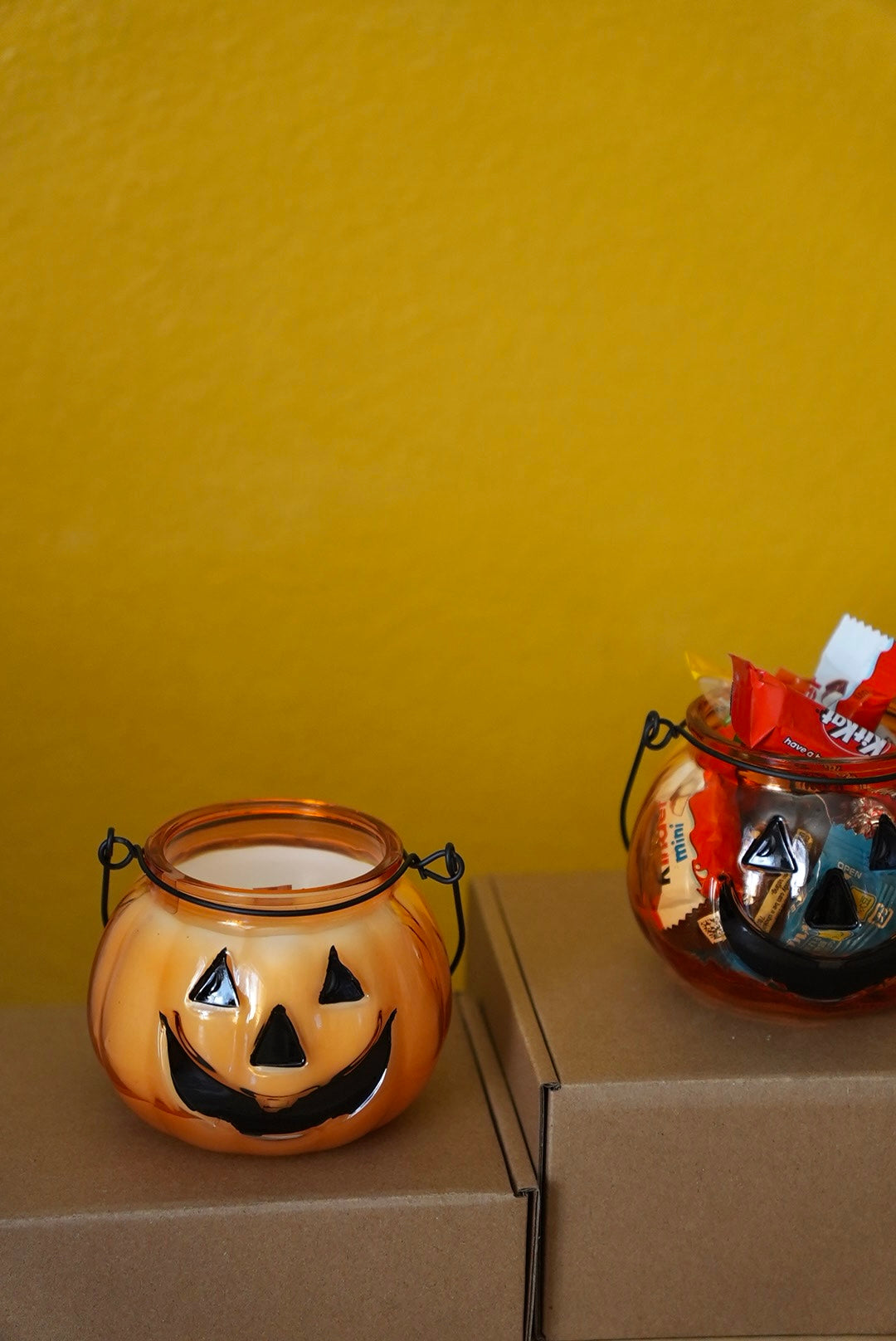 Jack O Lantern Pumpkin Candle 10 oz Orange