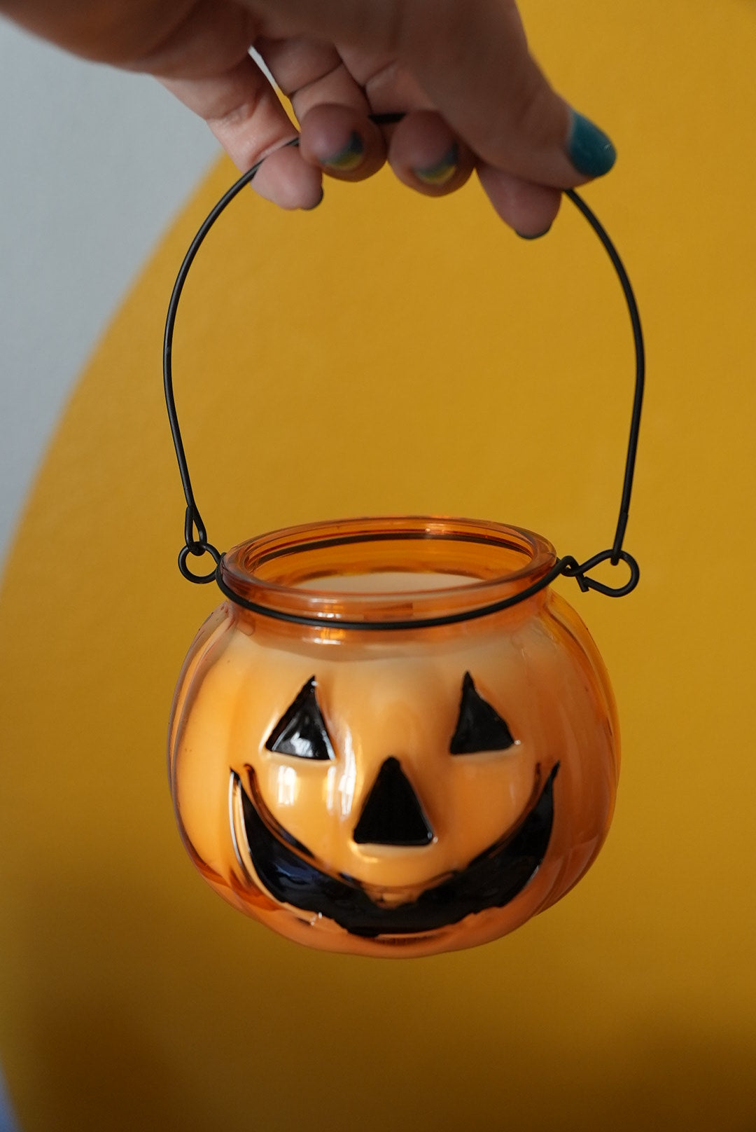 Jack O Lantern Pumpkin Candle 10 oz Orange