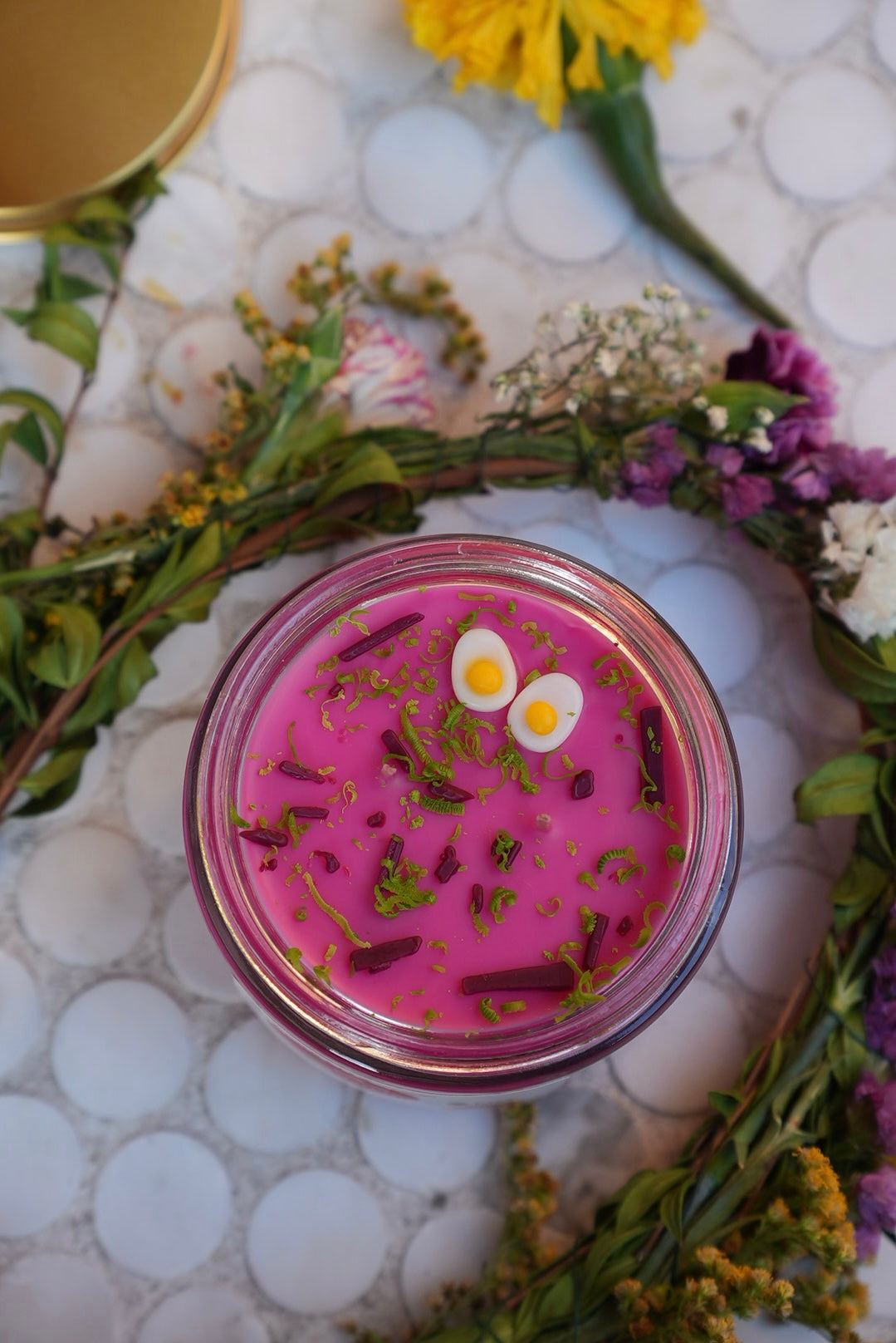 Pink Soup Candle | Šaltibarščiai