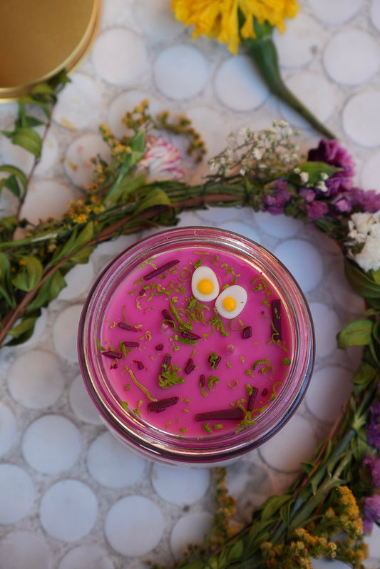 Pink Soup Candle | Šaltibarščiai