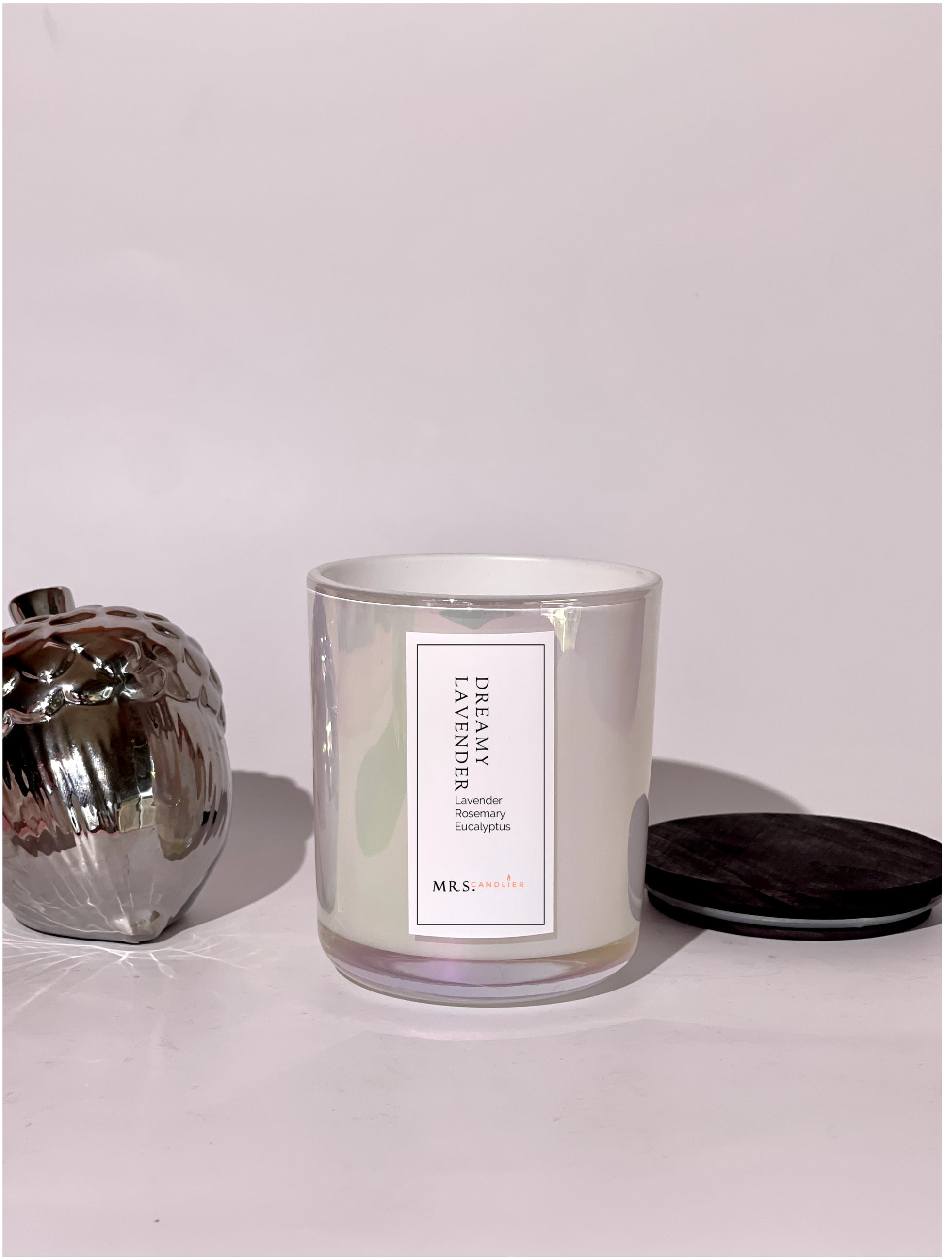 Natural Coconut wax candle, Big size, 10 oz, Lavender, Eucalyptus & Rosemary scent