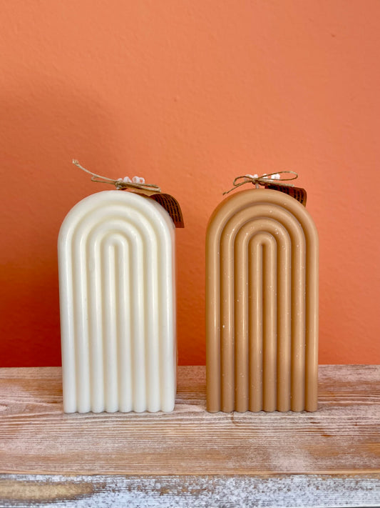 All Natural Soy Pillar Wax Arch Decorative Candle